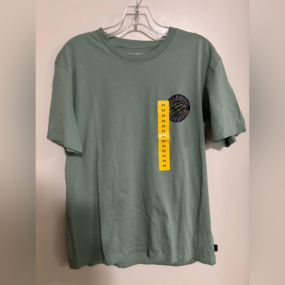 Wave washed Billabong green T-shirt